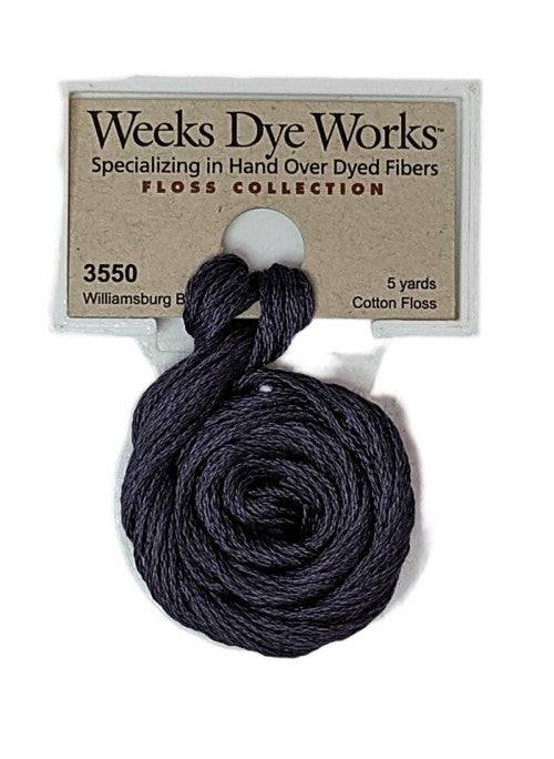 Weeks Dye Works 6 Strand Floss / 3550 Williamsburg Blue