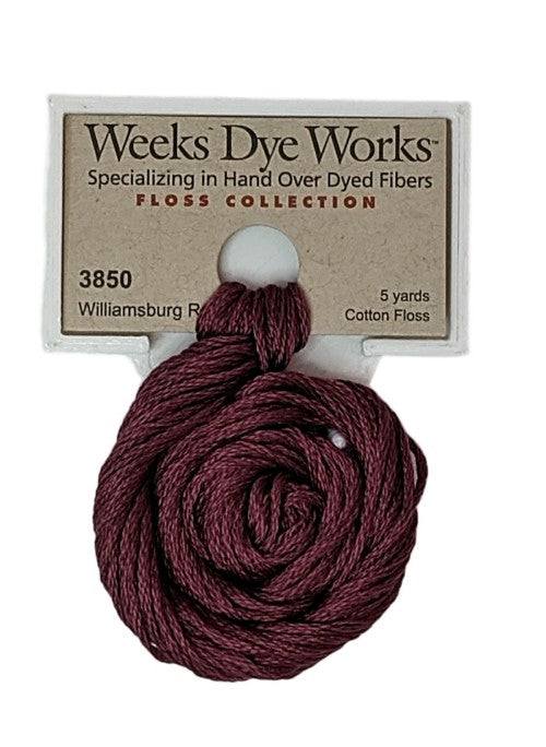 Weeks Dye Works 6 Strand Floss / 3850 Williamsburg Red