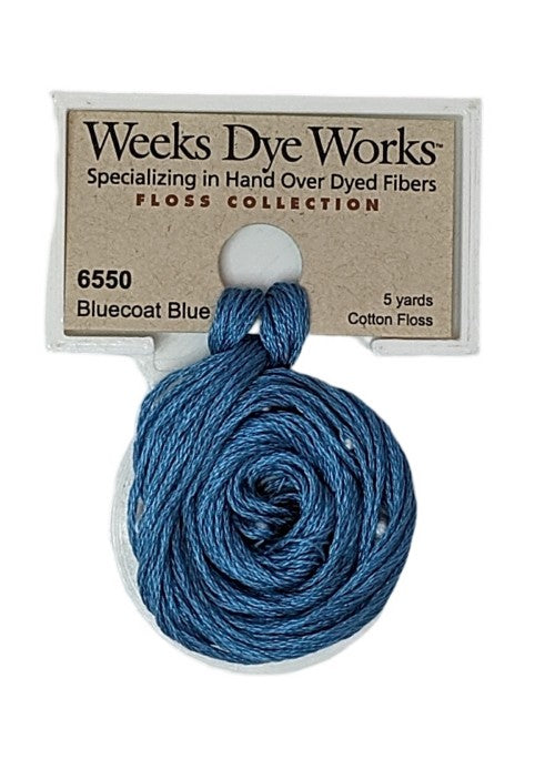 Weeks Dye Works 6 Strand Floss / 6550 Bluecoat Blue