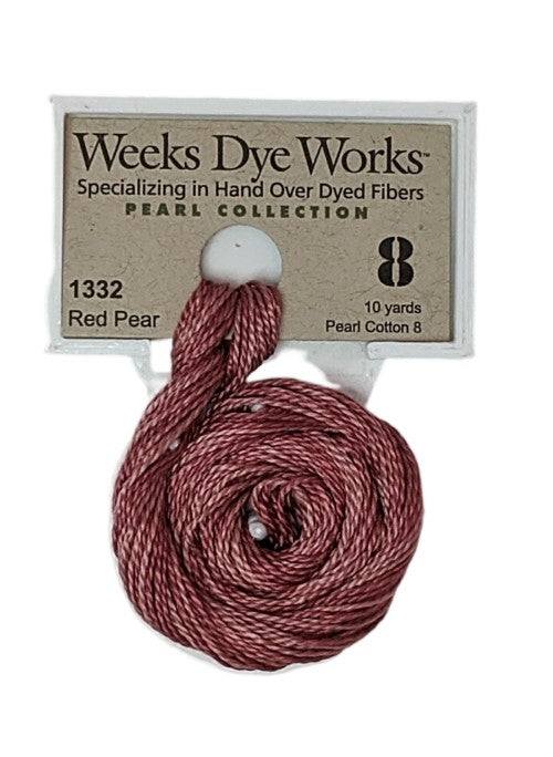 Weeks Dye Works Pearl Cotton #8 / 1332 Red Pear