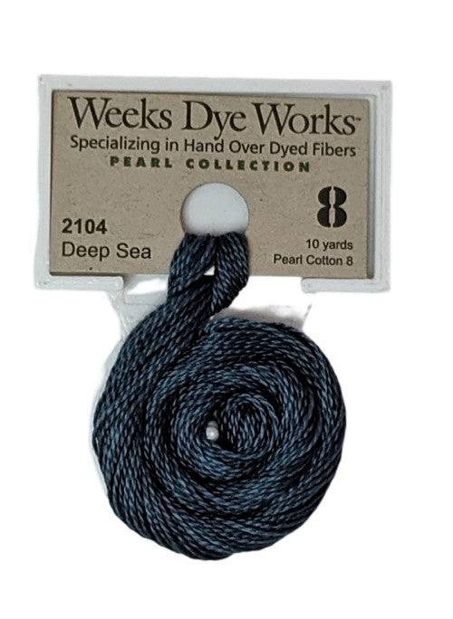 Weeks Dye Works Pearl Cotton #8 / 2104 Deep Sea