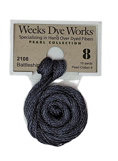 Weeks Dye Works Pearl Cotton #8 / 2108 Battleship