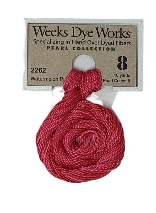 Weeks Dye Works Pearl Cotton #8 / 2262 Watermelon Punch