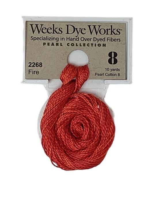 Weeks Dye Works Pearl Cotton #8 / 2268 Fire