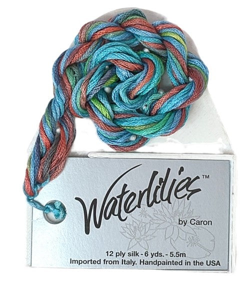 Caron Collection Hand Dyed Waterlilies / 319 Turquoise Trail