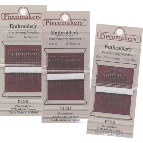 Piecemakers Embroidery Needles