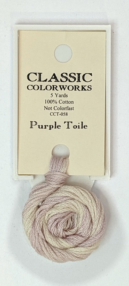 Classic Colorworks Cotton Floss / 058 Purple Toile