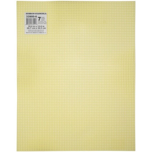 7ct Needlepoint Canvas - Colored - 13.5" x 10.5" - 1 sheet