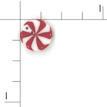 Peppermint Swirl Button