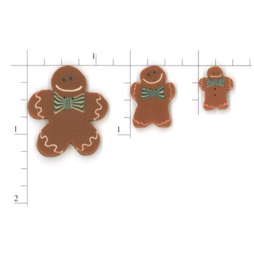 Gingerbread Boy Button - Fred