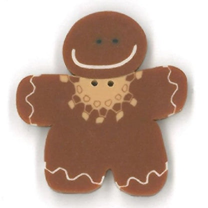 Gingerbread Girl Button - "Ginger"