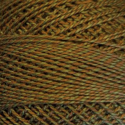 Valdani Variegated Pearl Cotton Ball Size 12 - 109yd / PT22 Spring Twig