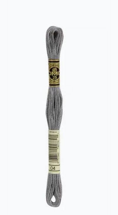 DMC 6 Strand Cotton Embroidery Floss / 04 Dark Tin