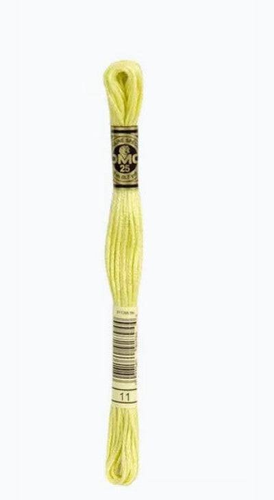 DMC 6 Strand Cotton Embroidery Floss / 11 Light Tender Green