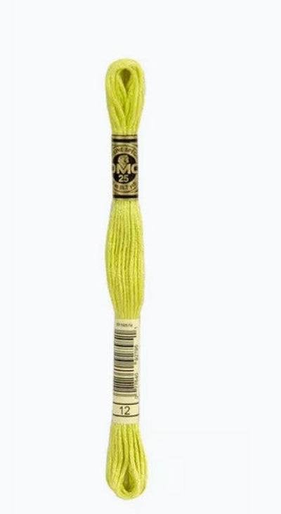 DMC 6 Strand Cotton Embroidery Floss / 12 Tender Green