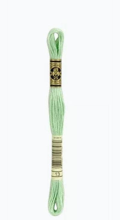 DMC 6 Strand Cotton Embroidery Floss / 13 Medium Light Nile Green