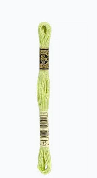 DMC 6 Strand Cotton Embroidery Floss / 15 Apple Green