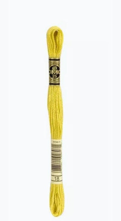 DMC 6 Strand Cotton Embroidery Floss / 18 Yellow Plum