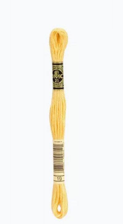 DMC 6 Strand Cotton Embroidery Floss / 19 Medium Light Autumn Gold