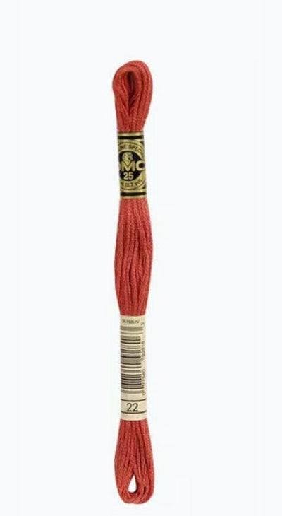 DMC 6 Strand Cotton Embroidery Floss / 22 Alizarin