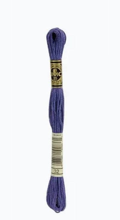 DMC 6 Strand Cotton Embroidery Floss / 32 Dark Blueberry