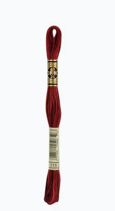 DMC 6 Strand Cotton Embroidery Floss / 115 Garnet Variegated