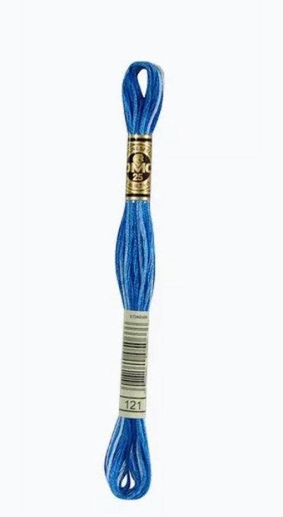 DMC 6 Strand Cotton Embroidery Floss / 121 Delft Blue Variegated