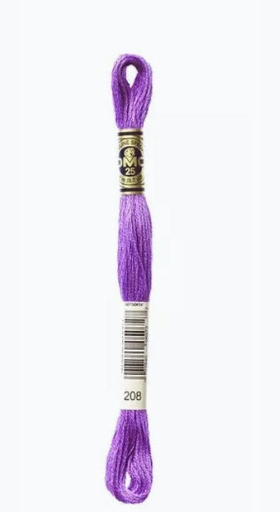 DMC 6 Strand Cotton Embroidery Floss / 208 V DK Lavender