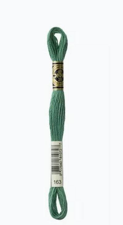 DMC 6 Strand Cotton Embroidery Floss / 163 MD Celadon Green