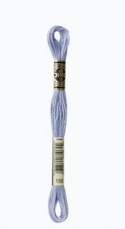 DMC 6 Strand Cotton Embroidery Floss / 159 LT Gray Blue