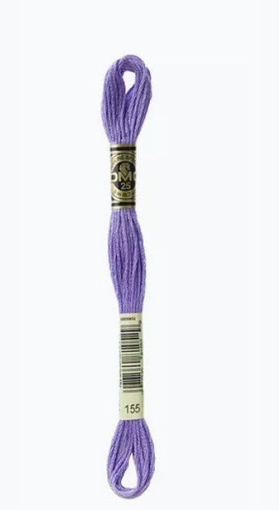 DMC 6 Strand Cotton Embroidery Floss / 155 MD DK Blue Violet