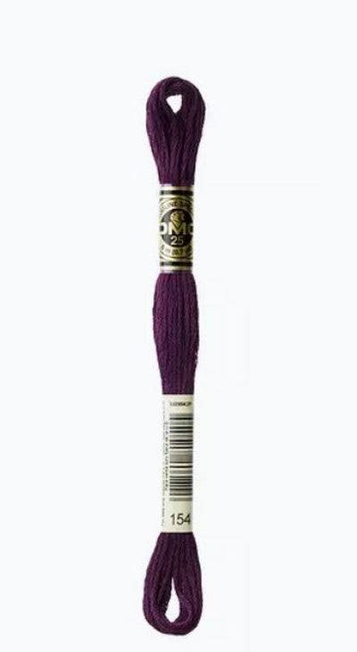 DMC 6 Strand Cotton Embroidery Floss / 154 V DK Grape