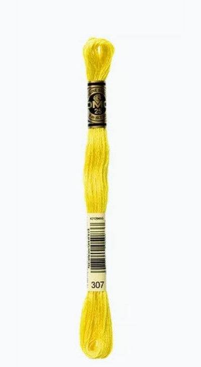 DMC 6 Strand Cotton Embroidery Floss / 307 Lemon