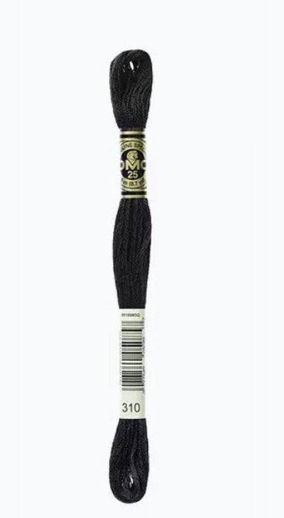 DMC 6 Strand Cotton Embroidery Floss / 310 Black