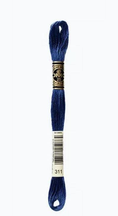 DMC 6 Strand Cotton Embroidery Floss / 311 MD Navy Blue