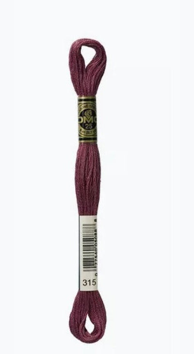 DMC 6 Strand Cotton Embroidery Floss / 315 MD DK Antique Mauve