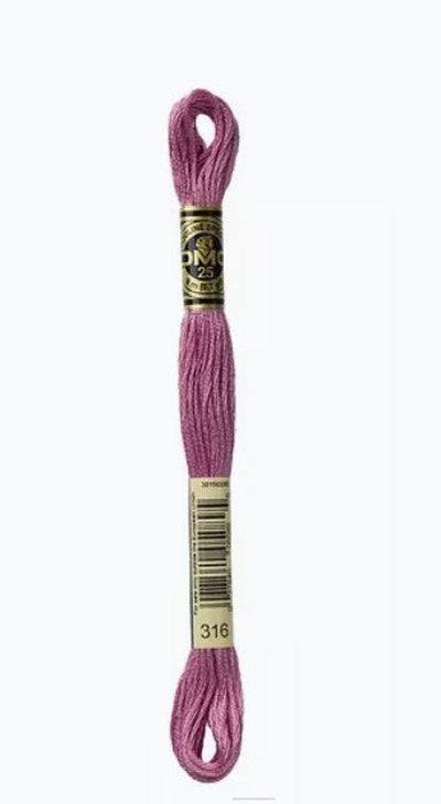 DMC 6 Strand Cotton Embroidery Floss / 316 MD Antique Mauve