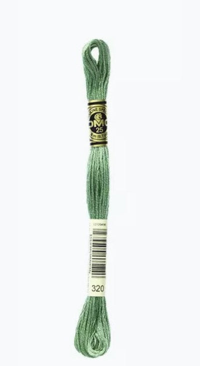 DMC 6 Strand Cotton Embroidery Floss / 320 MD Pistachio Green