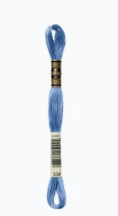 DMC 6 Strand Cotton Embroidery Floss / 334 MD Baby Blue