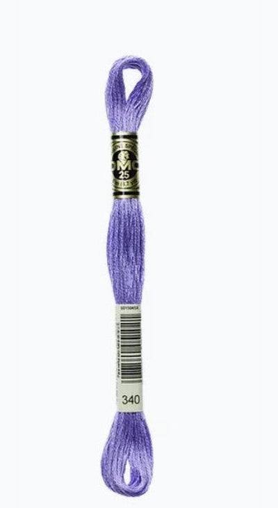 DMC 6 Strand Cotton Embroidery Floss / 340 MD Blue Violet