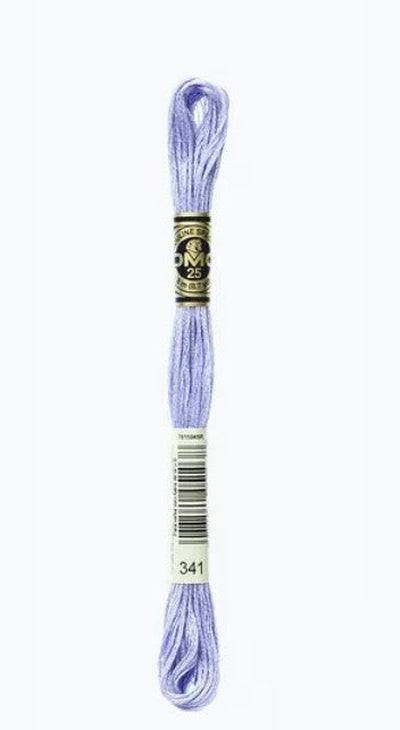 DMC 6 Strand Cotton Embroidery Floss / 341 LT Blue Violet