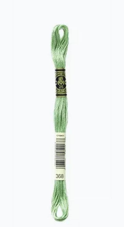 DMC 6 Strand Cotton Embroidery Floss / 368 LT Pistachio Green