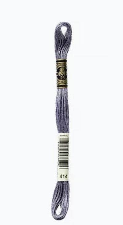 DMC 6 Strand Cotton Embroidery Floss / 414 DK Steel Gray