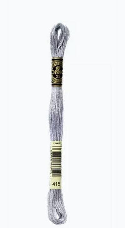 DMC 6 Strand Cotton Embroidery Floss / 415 Pearl Gray