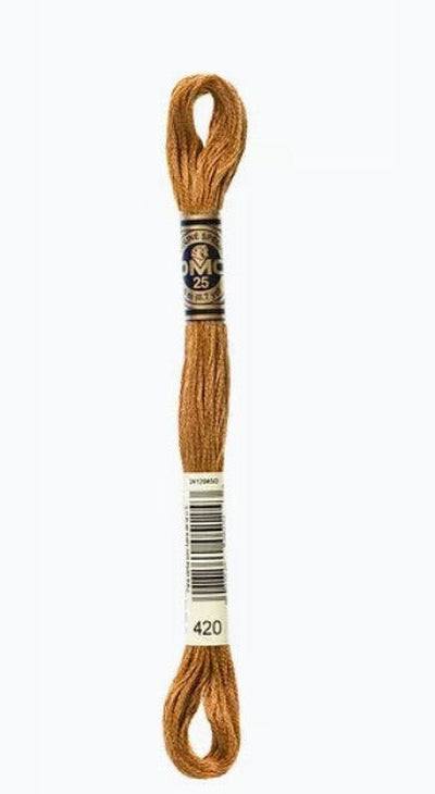 DMC 6 Strand Cotton Embroidery Floss / 420 DK Hazelnut Brown