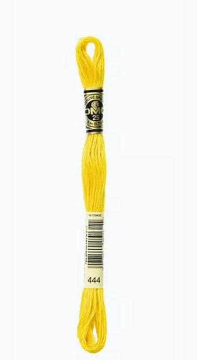 DMC 6 Strand Cotton Embroidery Floss / 444 DK Lemon