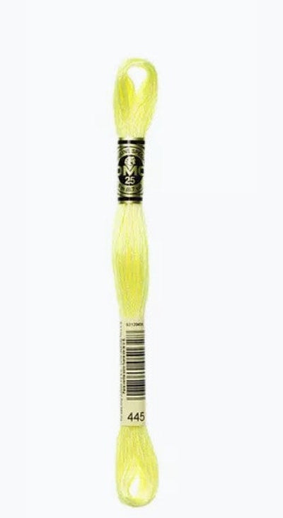 DMC 6 Strand Cotton Embroidery Floss / 445 LT Lemon