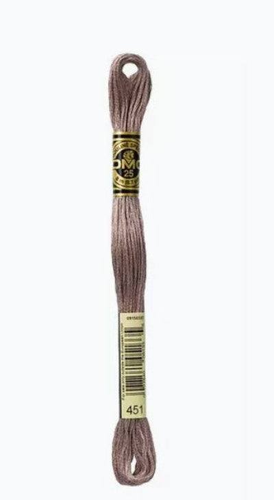 DMC 6 Strand Cotton Embroidery Floss / 451 DK Shell Gray