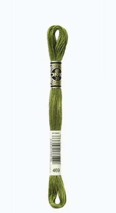 DMC 6 Strand Cotton Embroidery Floss / 469 Avocado Green