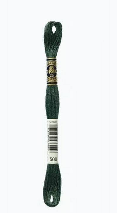 DMC 6 Strand Cotton Embroidery Floss / 500 V DK Blue Green